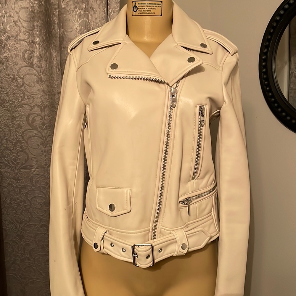 Zara faux leather jacket